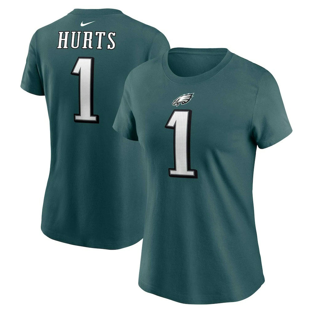 Philadelphia Eagles Jalen Hurts  Women's Player Name & Number T-Shirt | NFL Discount