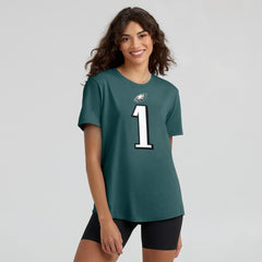 Philadelphia Eagles Jalen Hurts  Women's Player Name & Number T-Shirt | NFL Discount