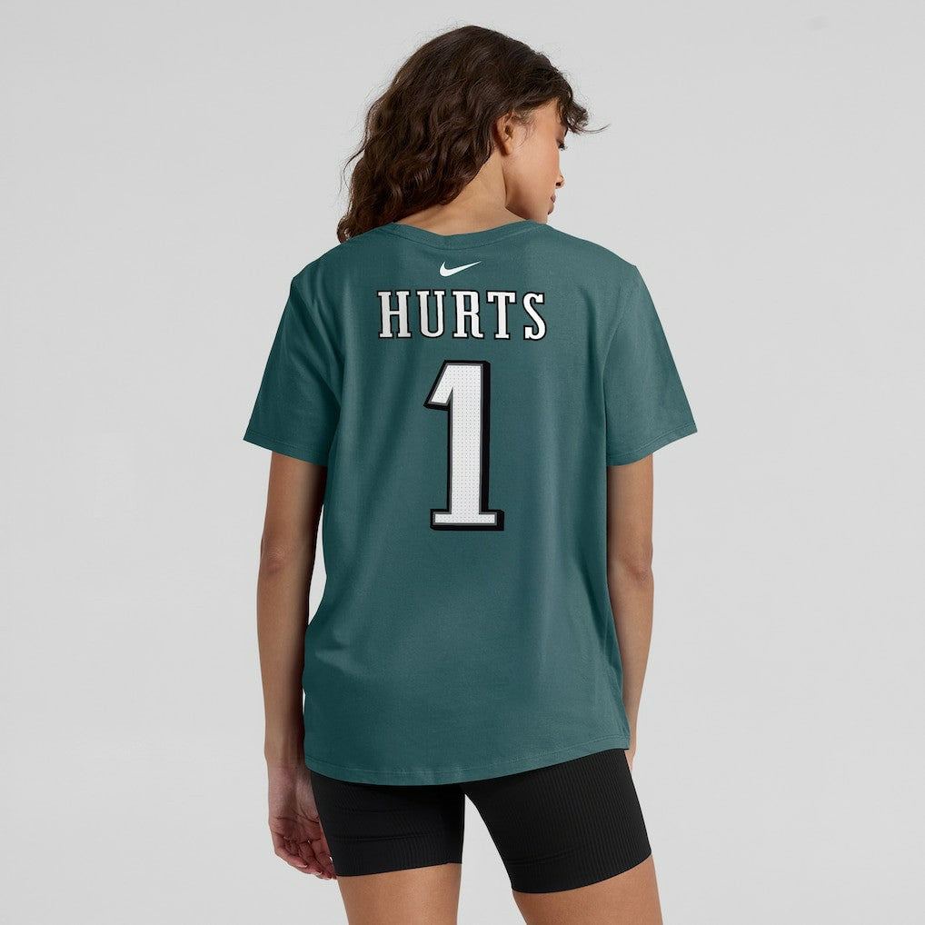 Philadelphia Eagles Jalen Hurts  Women's Player Name & Number T-Shirt | NFL Discount