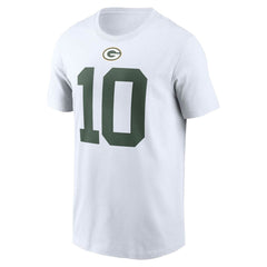 Green Bay Packers Jordan Love  Player Name & Number T-Shirt | NFL Near me