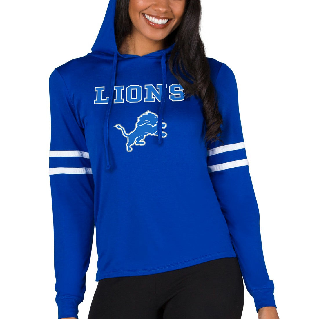 Detroit Lions Concepts Sport Women's Marathon Lightweight Lounge Pullover Hoodie | NFL Discount