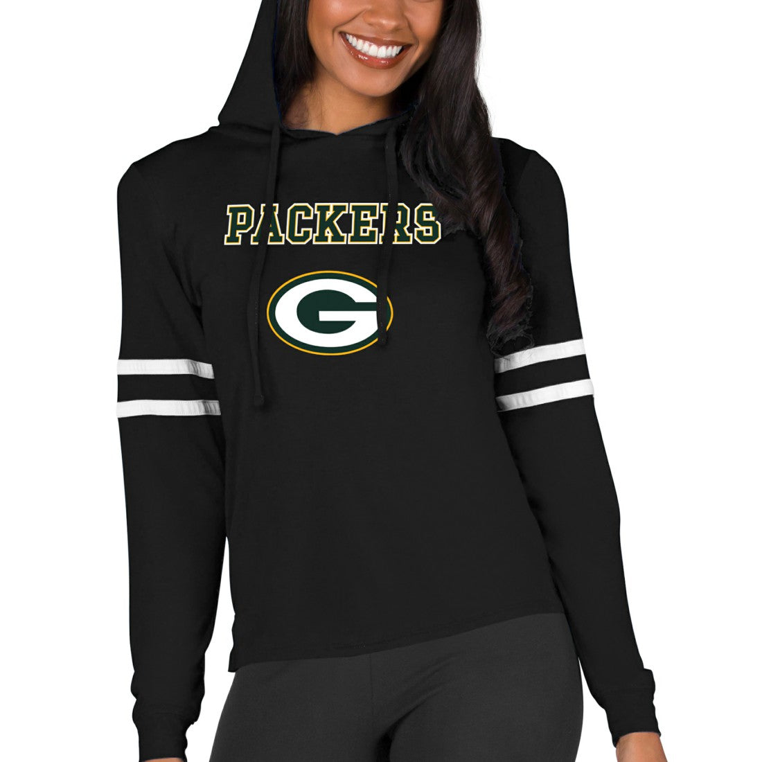 Green Bay Packers Concepts Sport Women's Marathon Lightweight Lounge Pullover Hoodie | NFL Outlet
