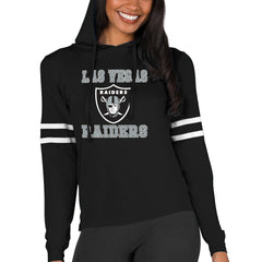 Las Vegas Raiders Concepts Sport Women's Marathon Lightweight Lounge Pullover Hoodie | NFL US