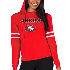 San Francisco 49ers Concepts Sport Women's Marathon Lightweight Lounge Pullover Hoodie | NFL New