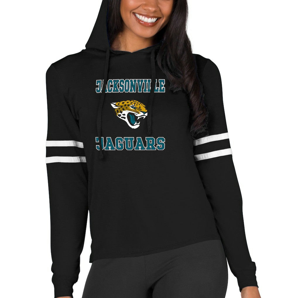 Jacksonville Jaguars Concepts Sport Women's Marathon Lightweight Lounge Pullover Hoodie | NFL New