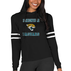 Jacksonville Jaguars Concepts Sport Women's Marathon Lightweight Lounge Pullover Hoodie | NFL New