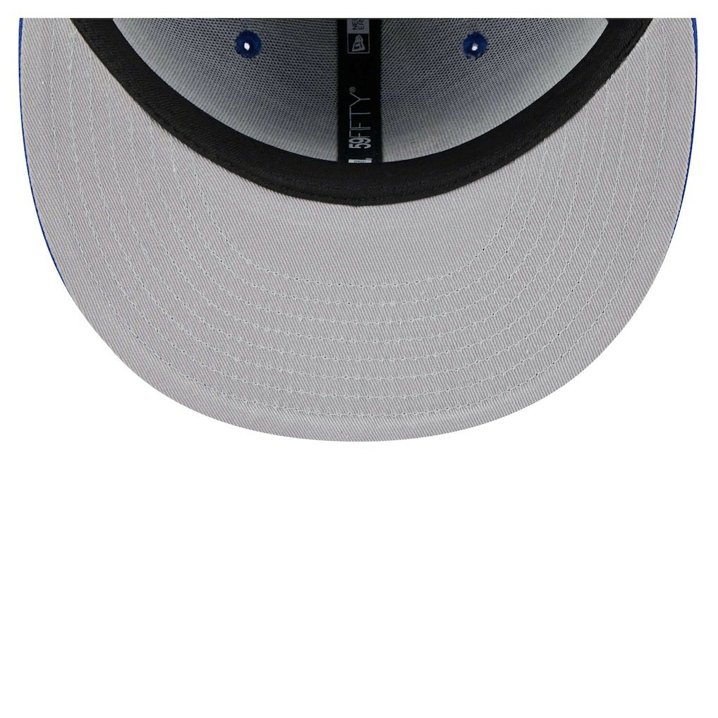 Royal Philadelphia 76ers Piped & Flocked 59Fifty Fitted Hat | NBA