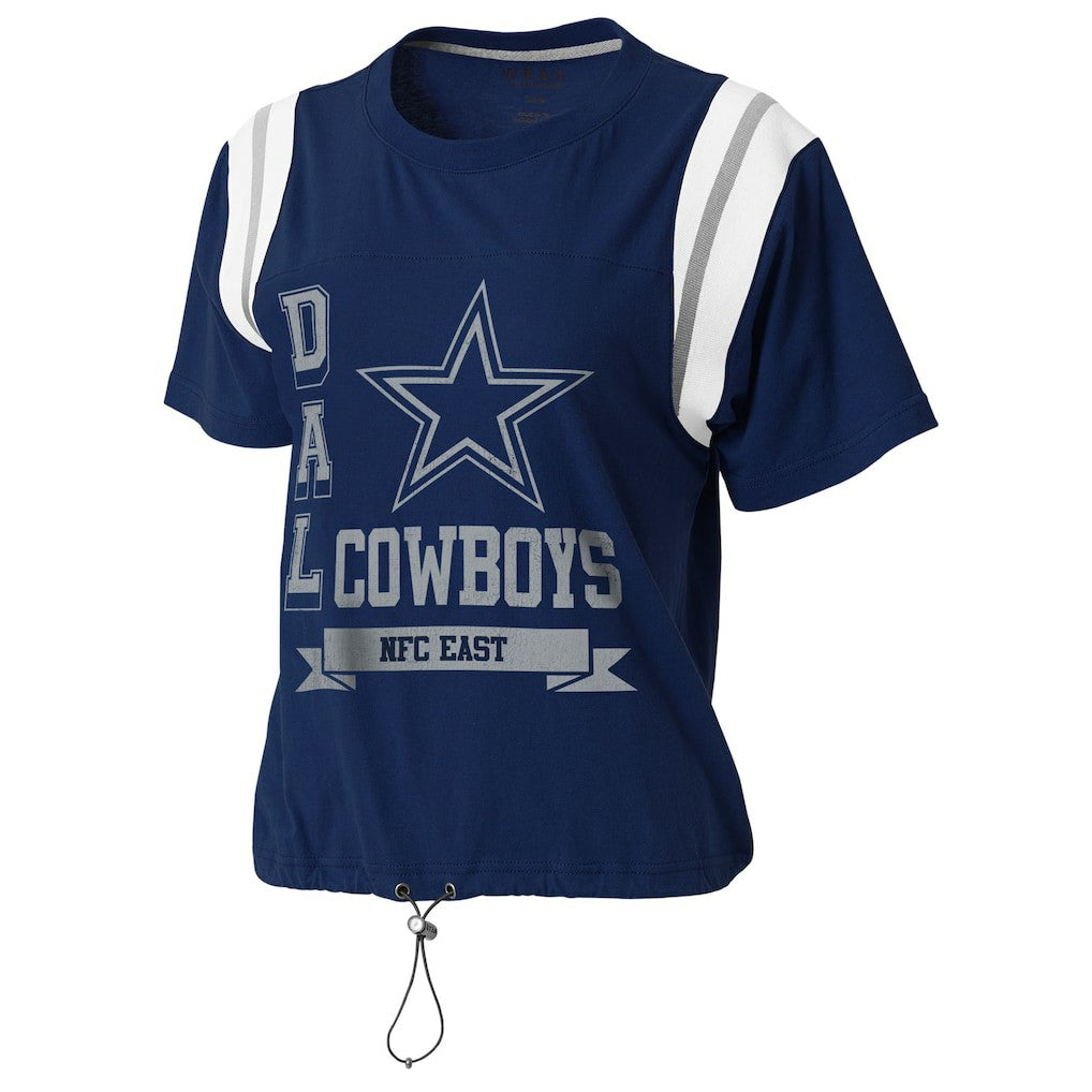 Dallas Cowboys WEAR by Erin Andrews Women's Cinched Colorblock T-Shirt | NFL Sale