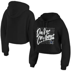 Dallas Cowboys WEAR by Erin Andrews Women's Domestic Cropped Pullover Hoodie | NFL Outlet