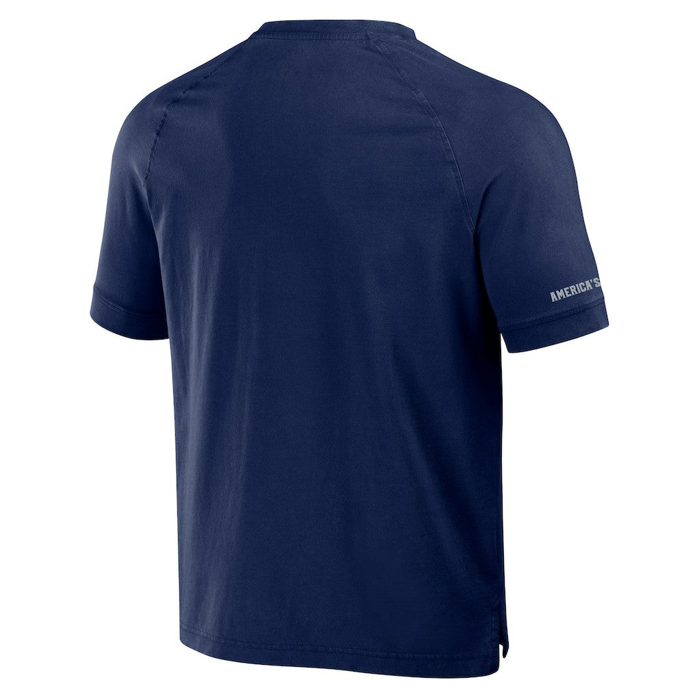 Dallas Cowboys NFL x Darius Rucker Collection Washed Raglan Henley T-Shirt | NFL Sale