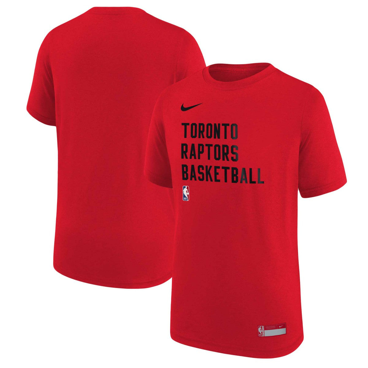Red Toronto Raptors Youth Essential Practice T-Shirt | NBA