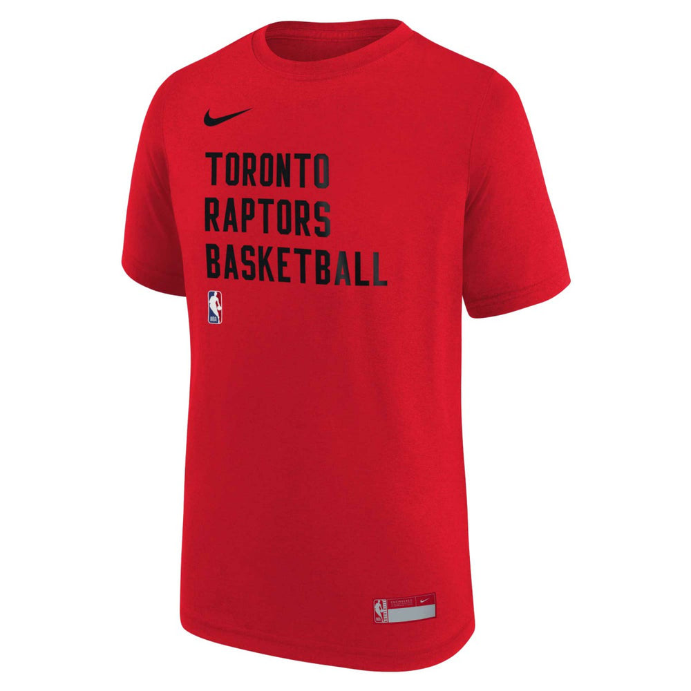 Red Toronto Raptors Youth Essential Practice T-Shirt | NBA