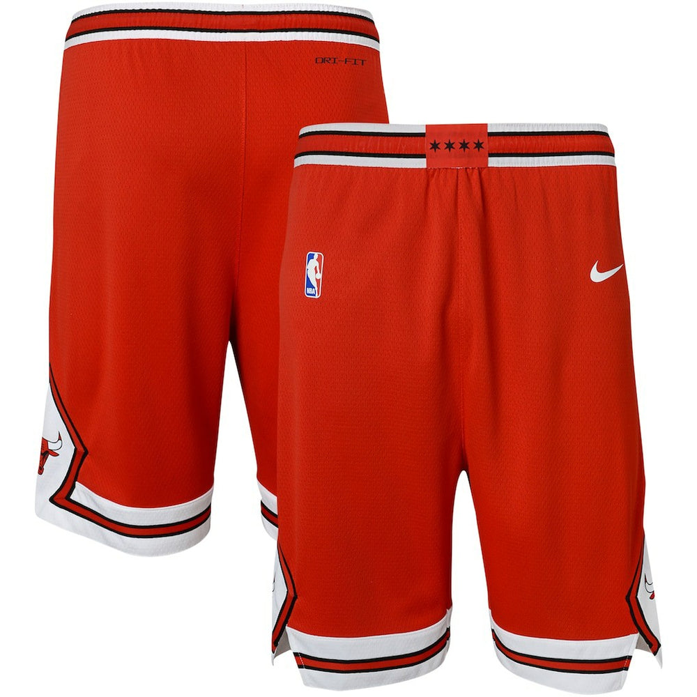 Red Chicago Bulls Youth Icon Edition Mesh Performance Swingman Shorts | NBA