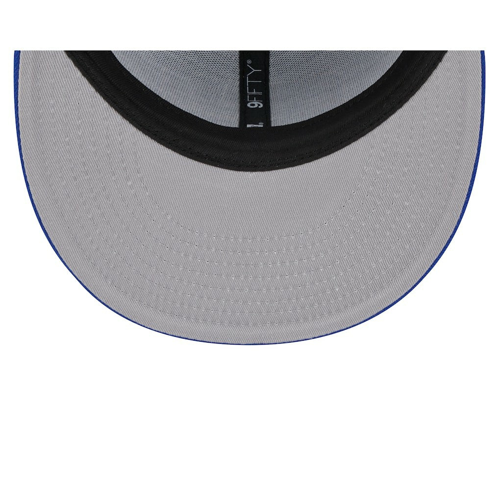Royal Golden State Warriors Rally Drive Finish Line Patch 9FIFTY Snapback Hat sale | NBA