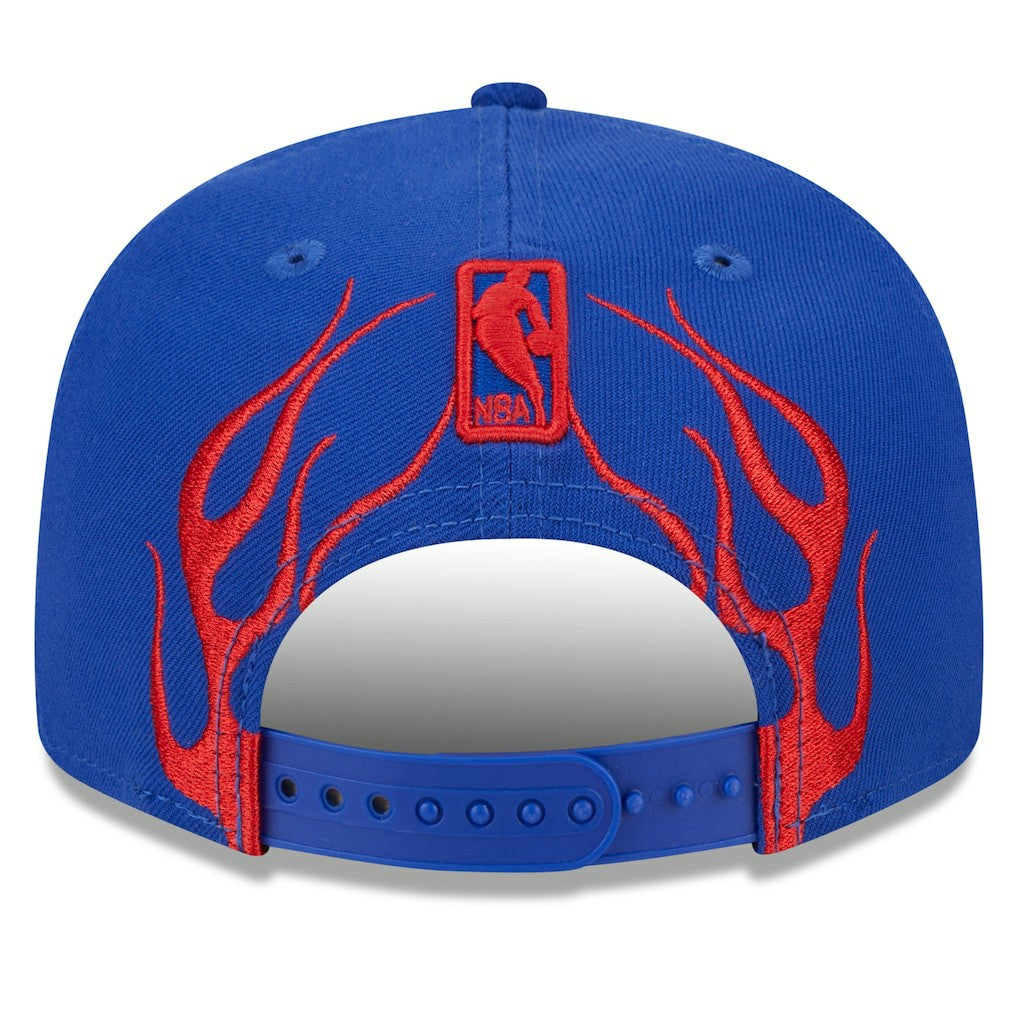 Royal Philadelphia 76ers Rally Drive Flames 9FIFTY Snapback Hat | NBA