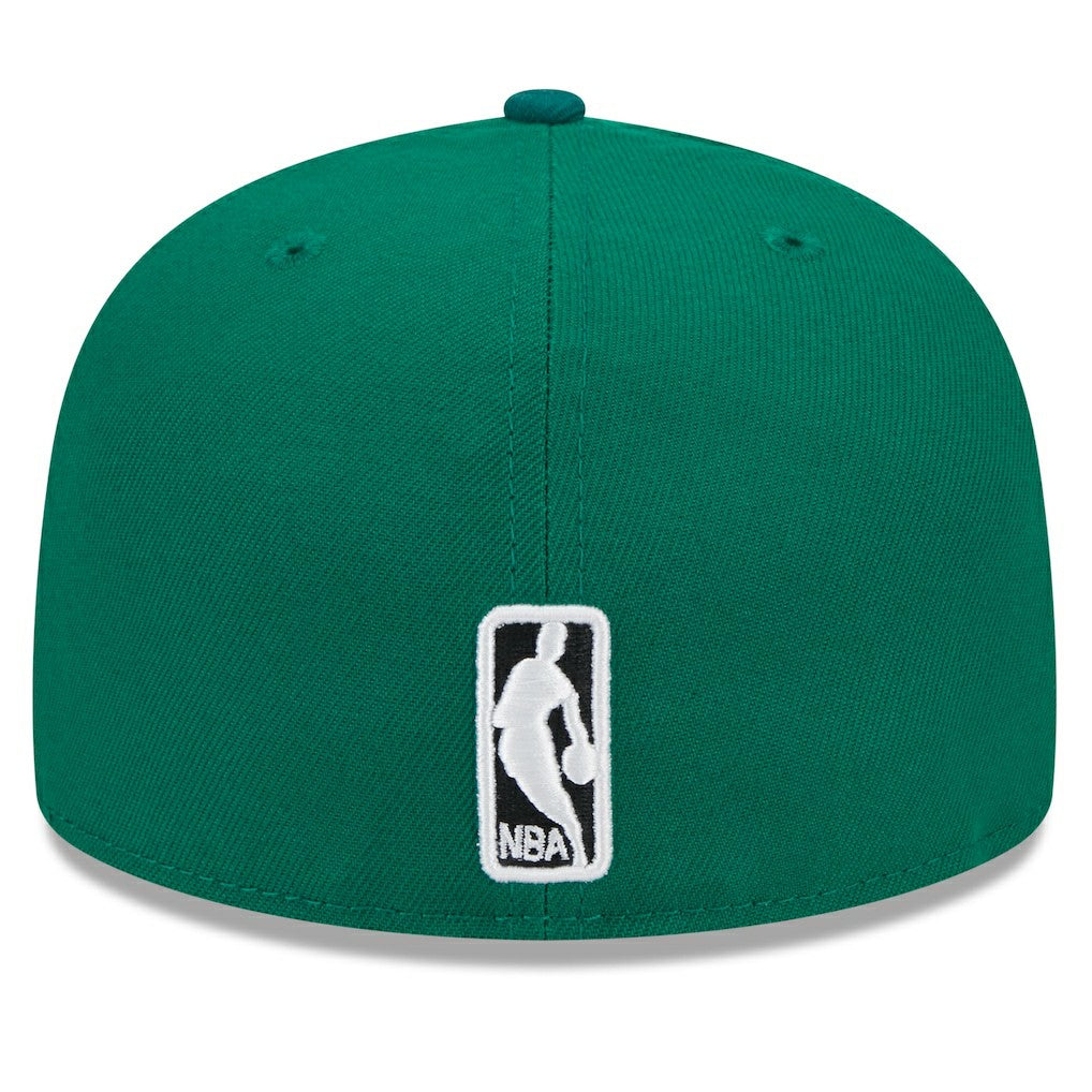 Kelly Green Boston Celtics Rally Drive Checkerboard 59FIFTY Crown Fitted Hat | NBA