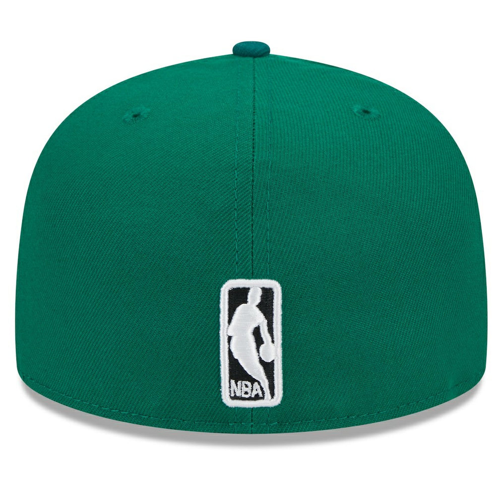Kelly Green Boston Celtics Rally Drive Checkerboard 59FIFTY Crown Fitted Hat | NBA
