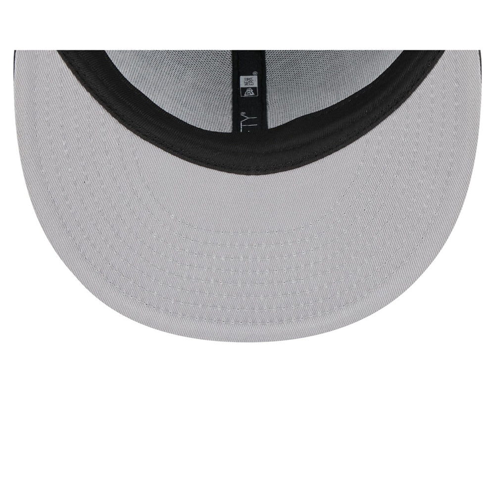 Black Miami Heat Rally Drive Checkerboard 59FIFTY Crown Fitted Hat | NBA
