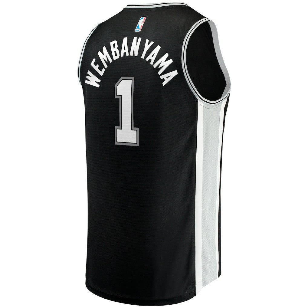 Black Victor Wembanyama San Antonio Spurs Fast Break Replica Jersey | NBA