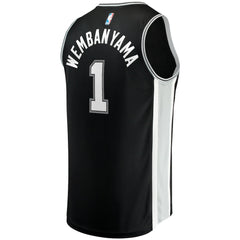 Black Victor Wembanyama San Antonio Spurs Fast Break Replica Jersey | NBA