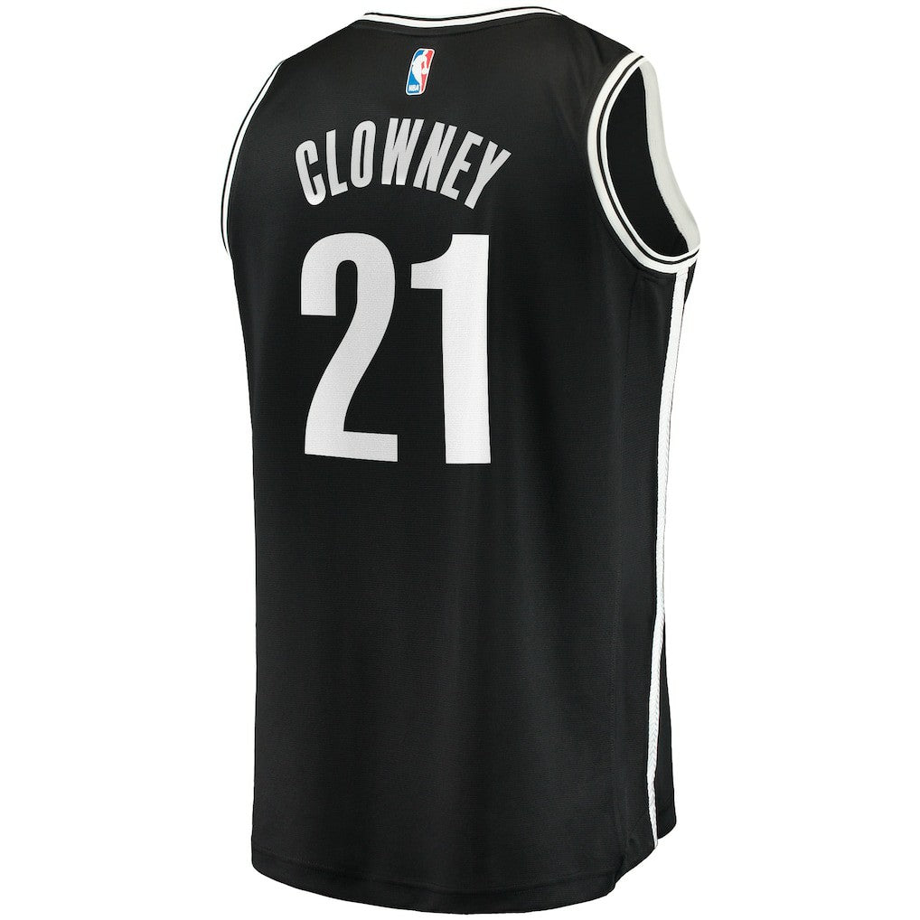Black Noah Clowney Brooklyn Nets Fast Break Replica Jersey | NBA