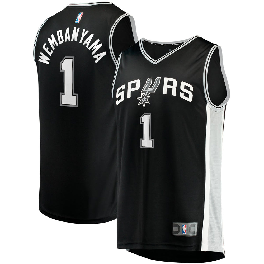 Black Victor Wembanyama San Antonio Spurs Youth Fast Break Replica Jersey | NBA