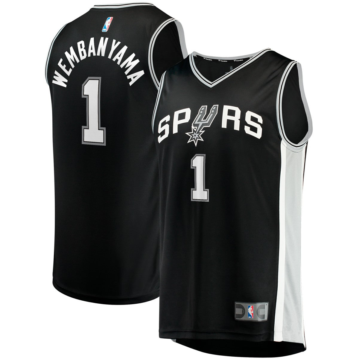 Black Victor Wembanyama San Antonio Spurs Youth Fast Break Replica Jersey | NBA