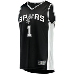 Black Victor Wembanyama San Antonio Spurs Youth Fast Break Replica Jersey | NBA