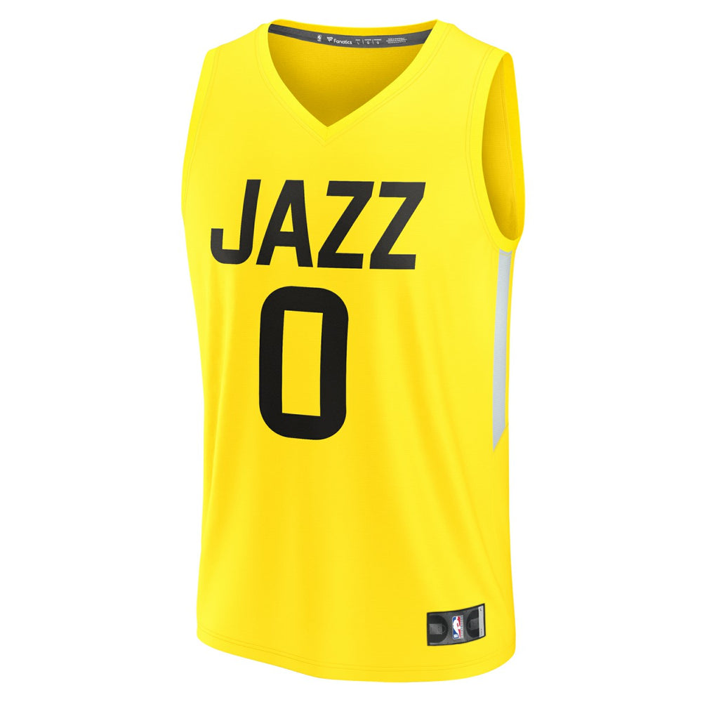 Yellow Taylor Hendricks Utah Jazz Youth Fast Break Replica Jersey | NBA