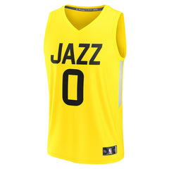 Yellow Taylor Hendricks Utah Jazz Youth Fast Break Replica Jersey | NBA