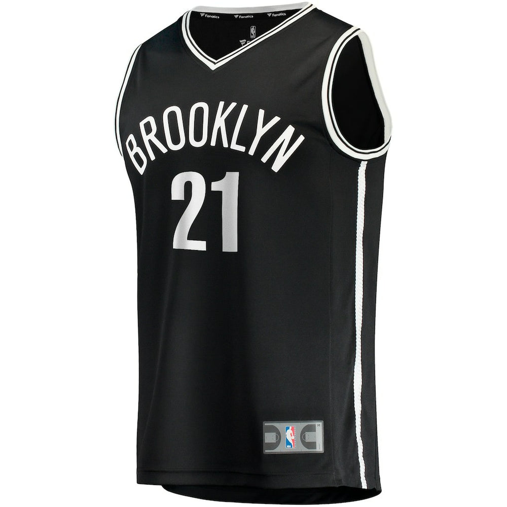 Black Noah Clowney Brooklyn Nets Youth Fast Break Replica Jersey | NBA