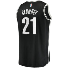 Black Noah Clowney Brooklyn Nets Youth Fast Break Replica Jersey | NBA
