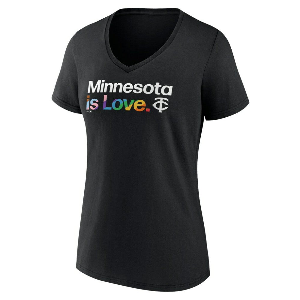 Minnesota Twins Women's City Pride V-Neck T-Shirt - MLB T-shirts