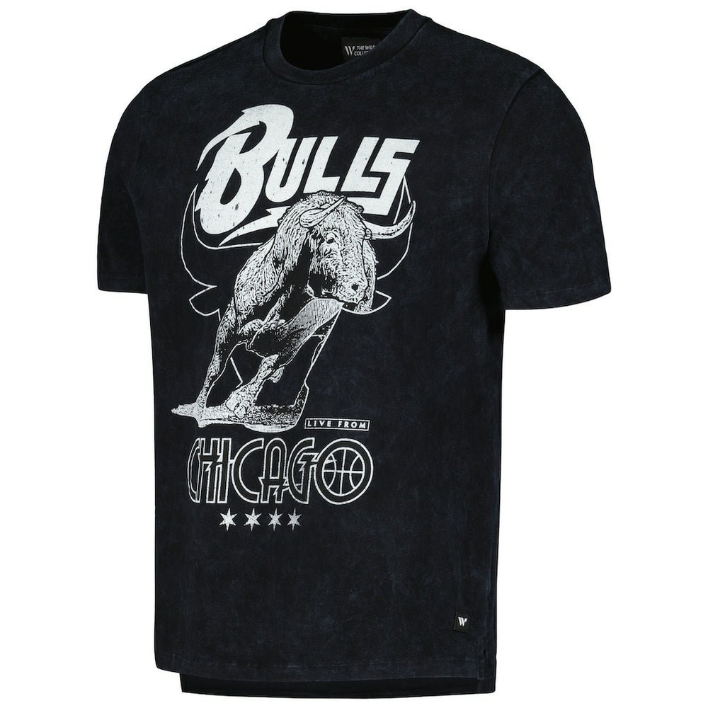 Black Chicago Bulls The Wild Collective Unisex Tour Band T-Shirt sale | NBA