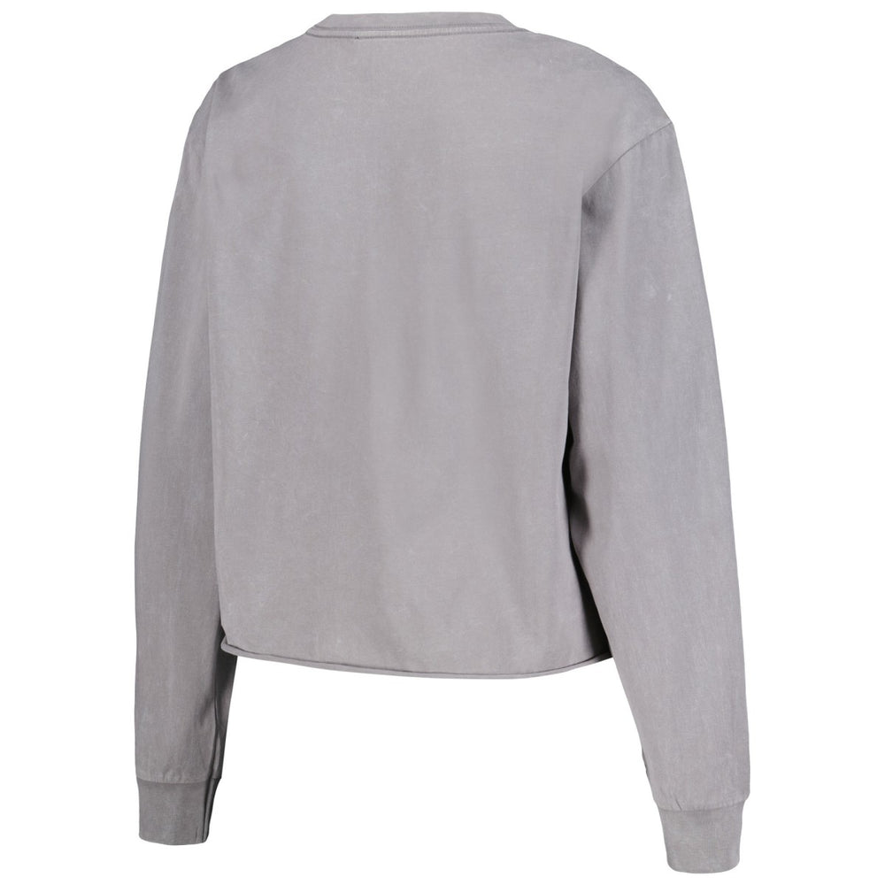 Gray Phoenix Suns The Wild Collective Women's Band Cropped Long Sleeve T-Shirt | NBA