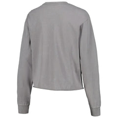 Gray Chicago Bulls The Wild Collective Women's Band Cropped Long Sleeve T-Shirt sale | NBA