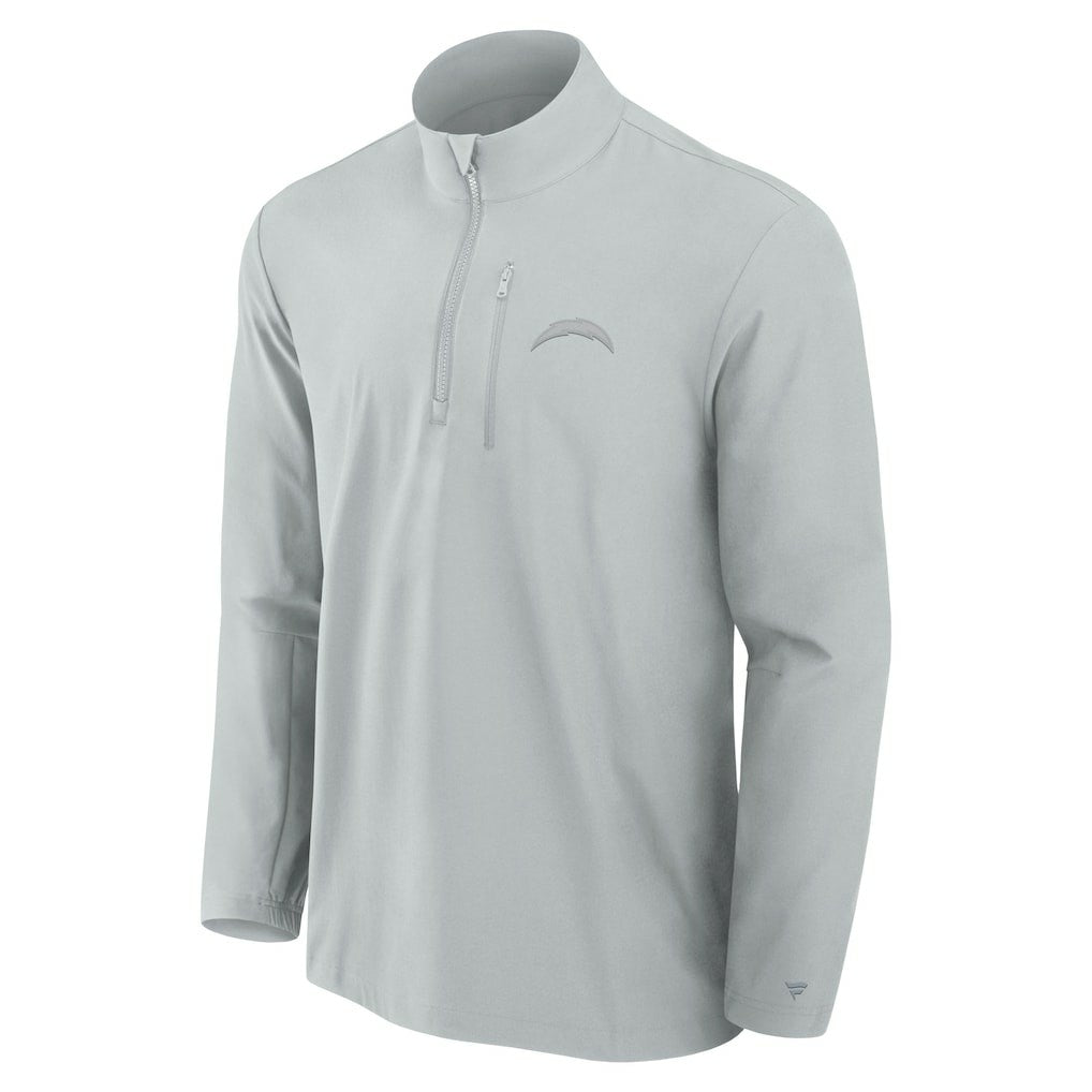 Los Angeles Chargers Front Office Micro Tonal Quarter-Zip Pullover | NFL Discount