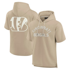 Cincinnati Bengals Unisex Elements Super Soft Fleece Short Sleeve Pullover Hoodie | NFL Sale