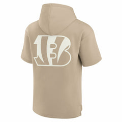Cincinnati Bengals Unisex Elements Super Soft Fleece Short Sleeve Pullover Hoodie | NFL Sale