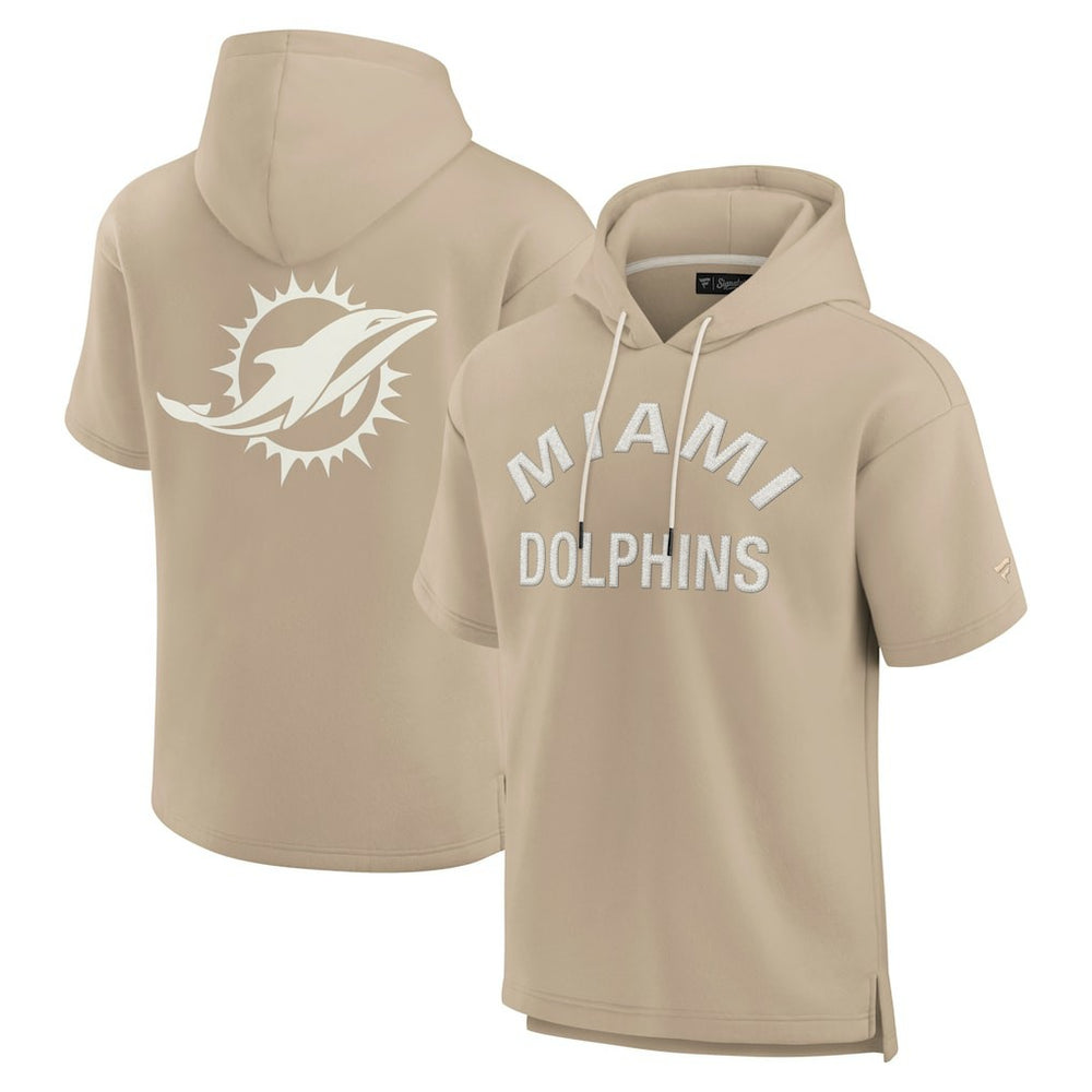 Miami Dolphins Unisex Elements Super Soft Fleece Short Sleeve Pullover Hoodie | NFL US