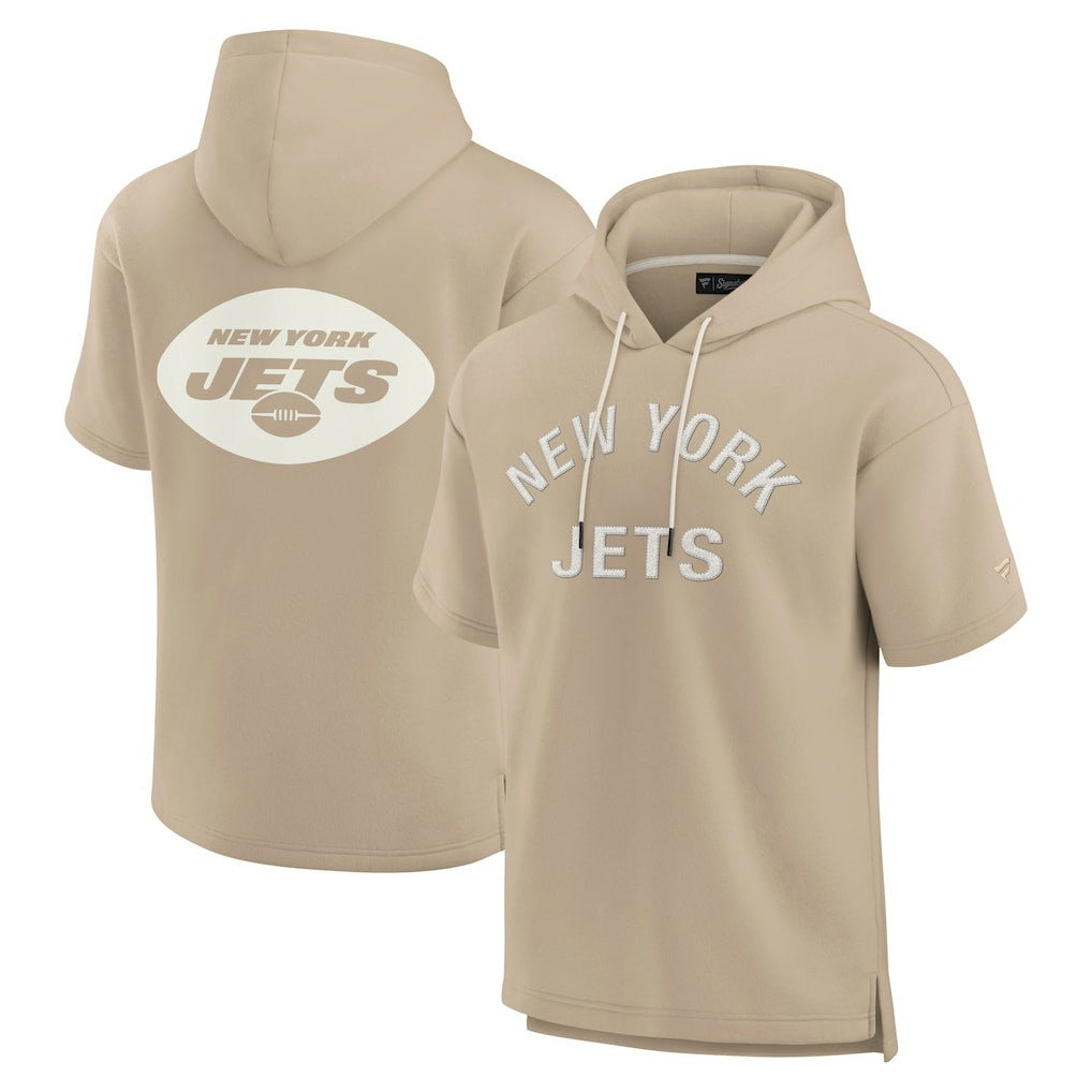 New York Jets Unisex Elements Super Soft Fleece Short Sleeve Pullover Hoodie | NFL Hot