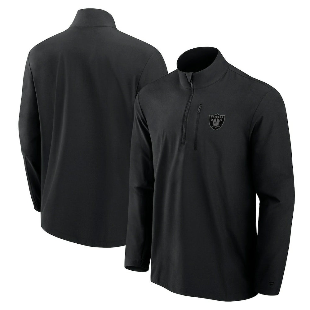 Las Vegas Raiders Front Office Micro Tonal Quarter-Zip Pullover | NFL Discount