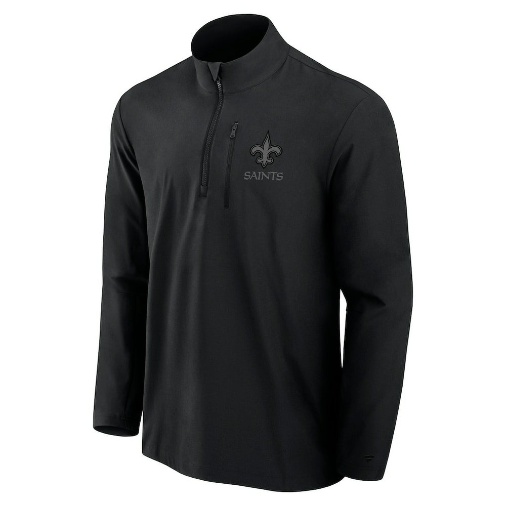 New Orleans Saints Front Office Micro Tonal Quarter-Zip Pullover | NFL On sale