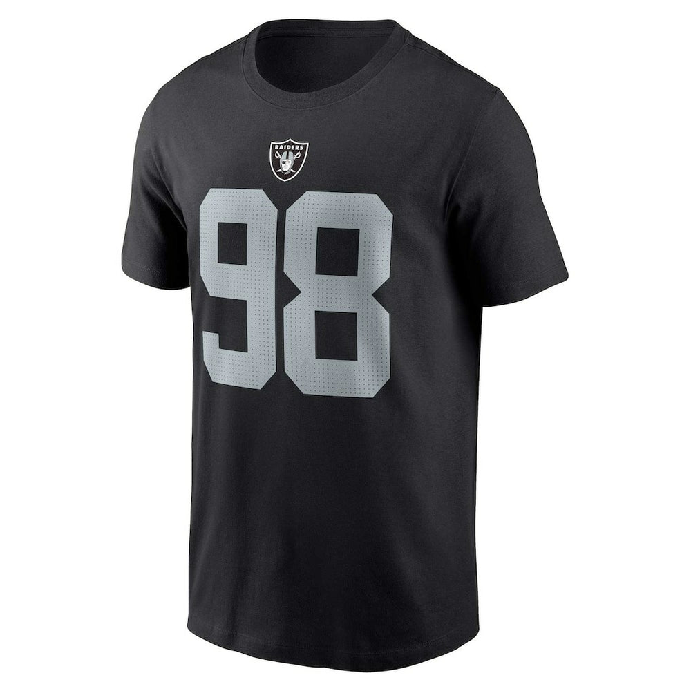 Las Vegas Raiders Maxx Crosby  Player Name & Number T-Shirt | NFL Sale