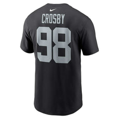 Las Vegas Raiders Maxx Crosby  Player Name & Number T-Shirt | NFL Sale