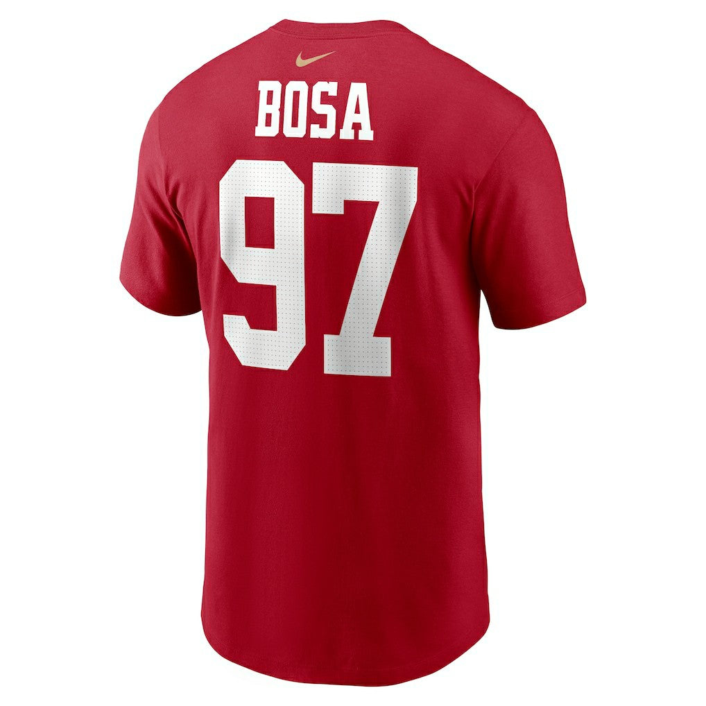 San Francisco 49ers Nick Bosa  Player Name & Number T-Shirt | NFL New