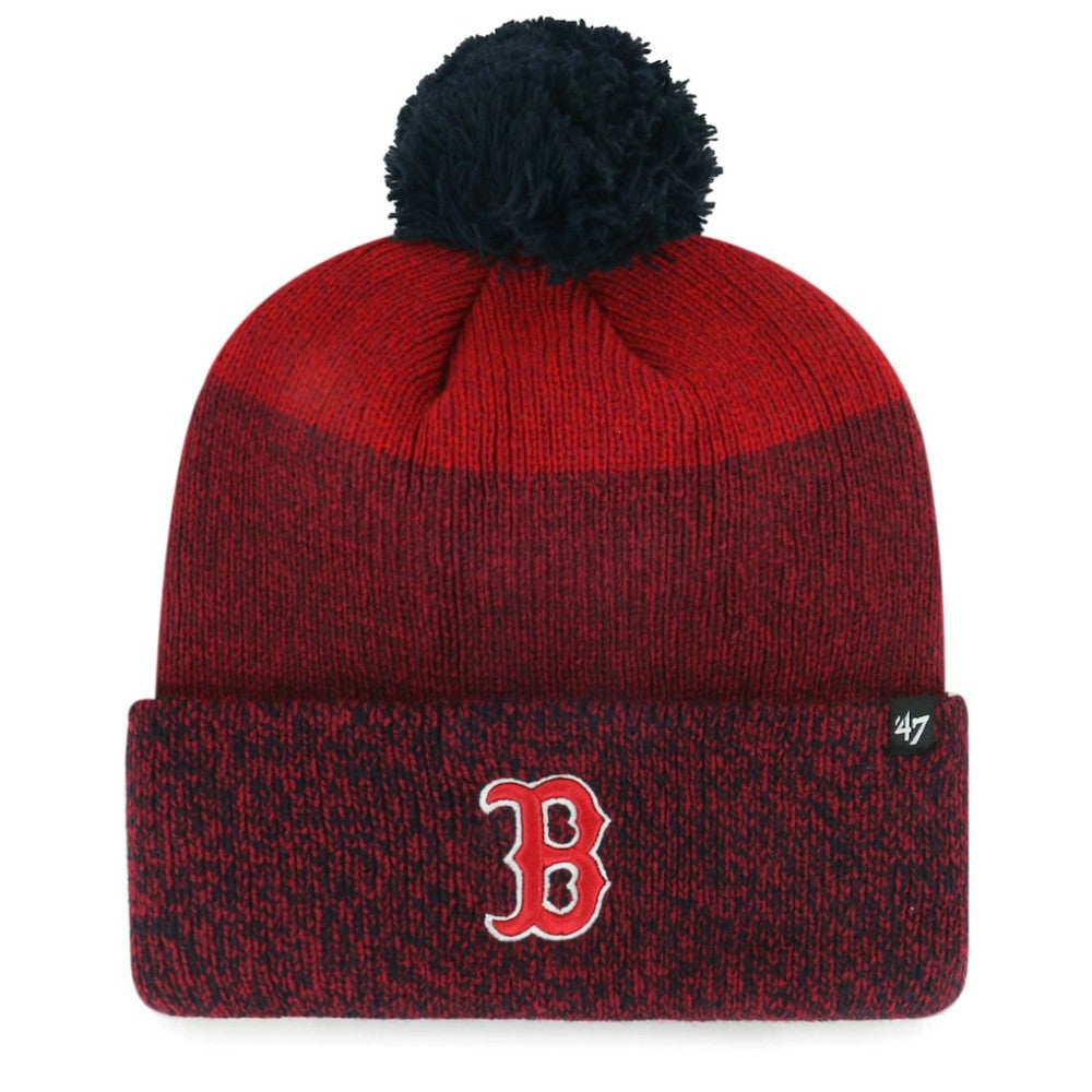 Boston Red Sox '47 Darkfreeze Cuffed Knit Hat with Pom - MLB Hats