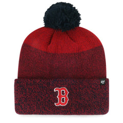Boston Red Sox '47 Darkfreeze Cuffed Knit Hat with Pom - MLB Hats