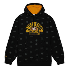 Boston Bruins Mitchell & Ness 100th Anniversary Allover Print Pullover Hoodie -  NHL Hoodies