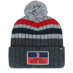 Boston Red Sox '47 Stack Cuffed Knit Hat with Pom - MLB Hats
